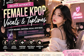 deliver authentic female kpop vocals and toplines
