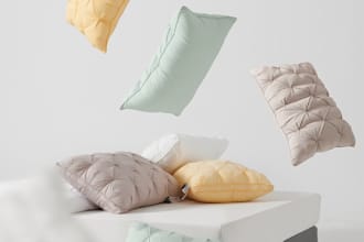 create realistic 3d mattress, pillow and sleep product rendering and animation