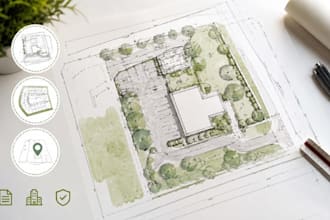 create site plan, plot plan, property layout for city permit