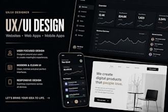 design a modern uxui website or mobile app in figma