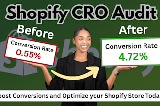 do shopify cro, shopify audit, store optimization, UX optimization to boost sale