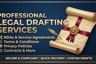 draft a professional legal contract, agreement, or nda