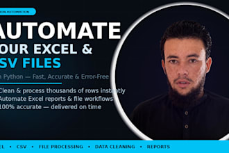automate your excel, CSV and file processing task using python