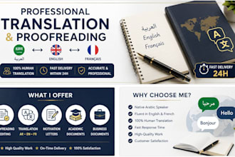 proofread , translate , and write motivation letters