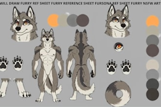 create fursona reference sheet character design furry reference sheet nsfw furry