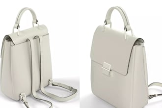 realistic 3d bag design, bag modeling, backpack, handbag, tote bag in clo3d