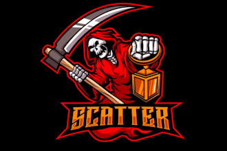 draw reaper mascot logo with unlimited revision