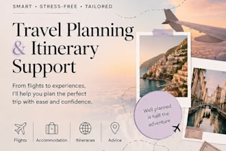 create personalised travel itineraries