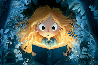 do children story book illustration, amazon kindle, fairy tales