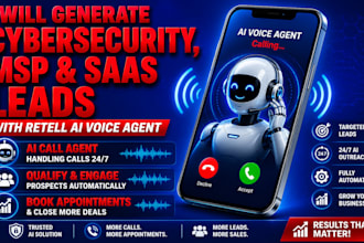 generate cybersecurity msp and saas leads with retell ai voice agent