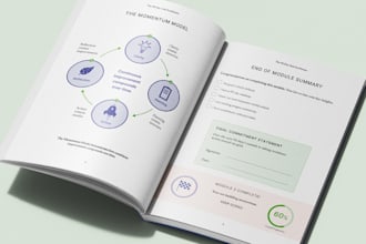 design your business book, educational workbook or journal