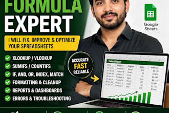 fix excel formulas, spreadsheets and reports