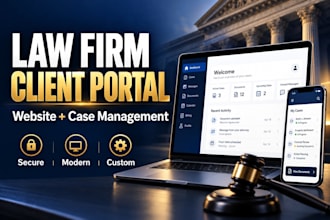 build a secure law firm web application and client portal