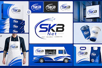 design complete brand identity, logo, social media kit and full branding package