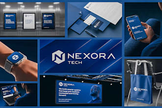design complete brand identity, logo, social media kit and full branding package
