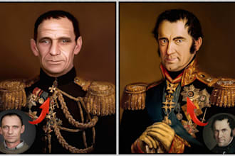 make digital royal renaissance painting portrait