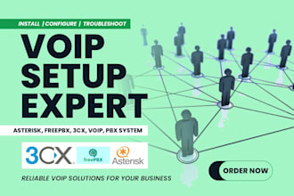 configure, install and troubleshoot 3cx voip pbx system