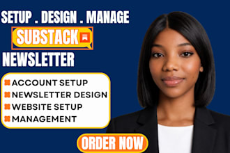 setup substack account design substack email newsletter