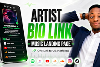 create a professional artist bio link and music landing page