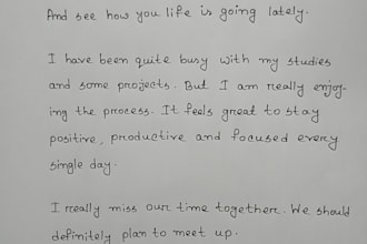 write anything with my beautiful handwriting