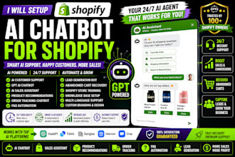 shopify ai chatbot gpt chatbot shopify customer support sales agent lead capture