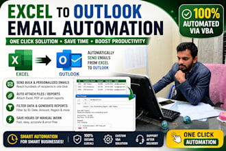 build excel to send automatic outlook emails