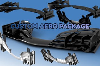 design custom race car aero kits splitters diffuers and wings gt style body kits