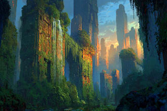 paint an environmental concept art