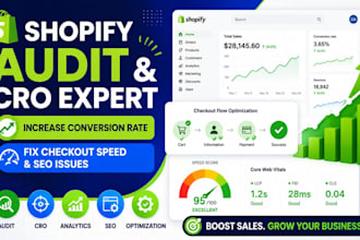 do shopify audit cro expert optimize checkout improve speed core vitals fix bugs