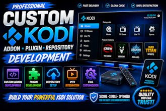 develop custom kodi addon plugin repository iptv integration service