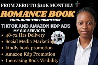 promote your romance book with booktok and amazon KDP ads
