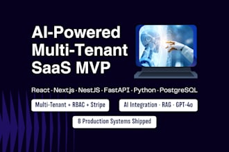 build your ai powered multi tenant saas mvp with ai integration and rbac