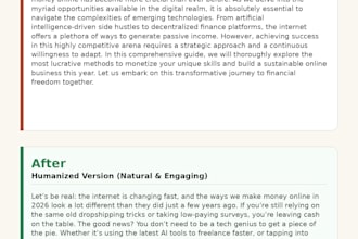 humanize ai text and make it sound natural and human