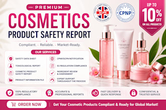 toxicology report stability test ingredient review for eu uk cosmetic product