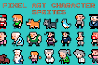 create pixel art character sprites and sprite sheets for your game
