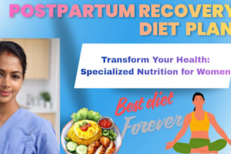 design a medical grade postpartum recovery and hormonal diet plan