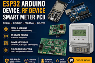 do esp32 arduino device ,rf device smart meter pcb
