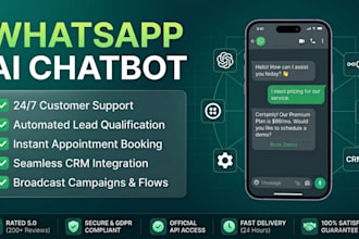 create whattsapp ai assistant with openai gpt knowledge base and API integration