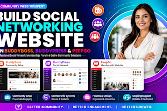 build social networking community on buddyboss pro buddypress peepso website