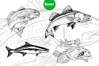 create custom line art or silhouette stencil