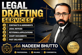 draft legal contracts, agreements and legal documents