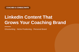 write linkedin content for coaches and consultants