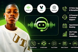 build ai voice agent powered customer support bot, retell, vapi ai receptionist