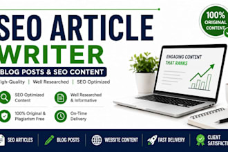 write SEO articles and blog posts