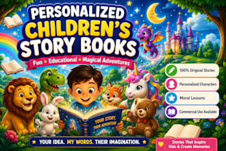 write a personalized and engaging story book for kids