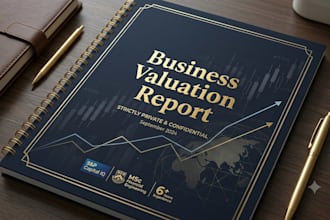 deliver a professional business valuation report for m and a and fundraising