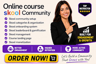 setup your skool community with categories, leaderboard and onboarding retention