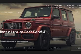 limousine vtc chauffeur taxi booking website limo car rental reservation system