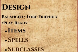 design custom and balanced dnd homebrew for your campaigns