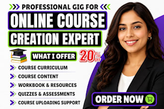 develop online course elearning content curriculum and course materials